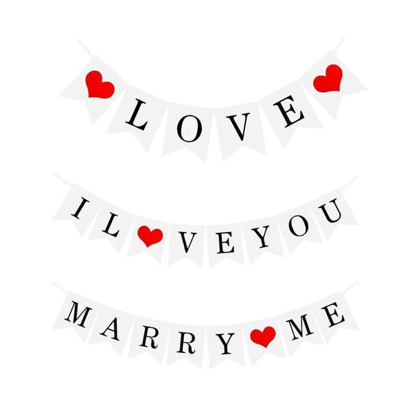 party decoration 1set red heart paper pennant i love you bride to be valentine's day birthday
party decoration 1set red heart paper pennant i love you bride to be valentine's day birthday