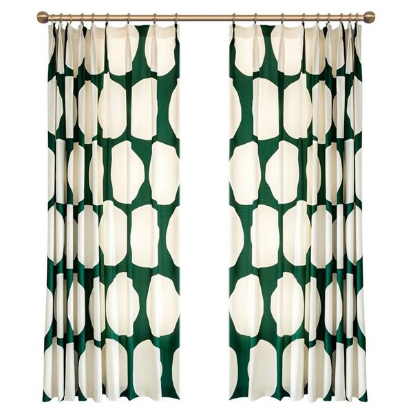 curtain & drapes custom modern luxury window dark green 70% blackout curtains with white circle chenille thick cloth living room
curtain & drapes custom modern luxury window dark green 70% blackout curtains with white circle chenille thick cloth living room