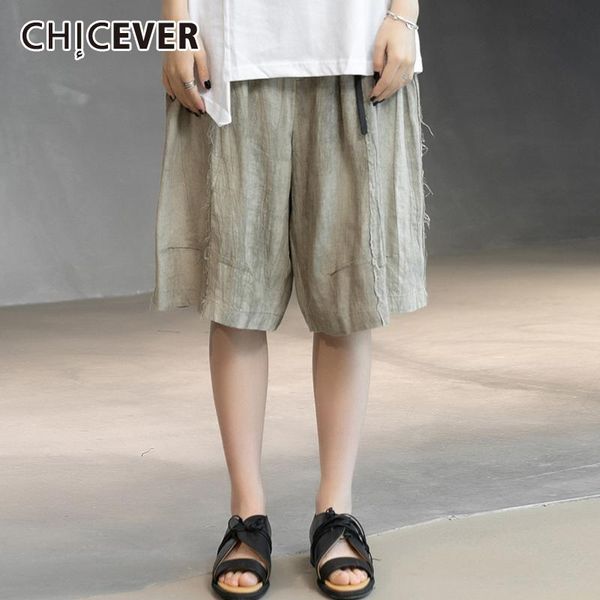 women's pants & capris chicever casual solid high waist pockets loose minimalist oversize knee length trousers female clothing fashion, Black;white
women's pants & capris chicever casual solid high waist pockets loose minimalist oversize knee length trousers female clothing fashion, Black;white