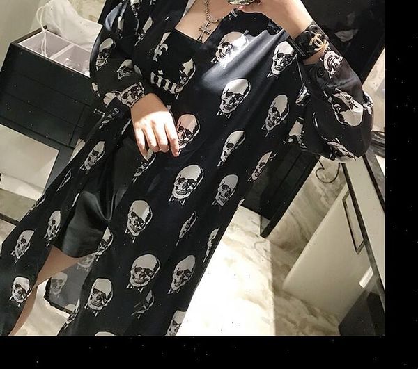 european fashion design turn women blouses down collar skull print loose palazzo shirt dress, White
european fashion design turn women blouses down collar skull print loose palazzo shirt dress, White