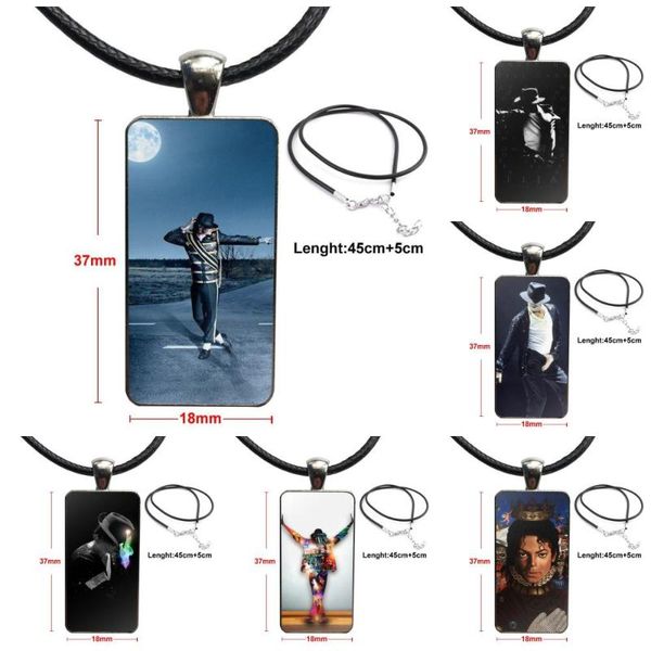 pendant necklaces for girls gift glass cabochon choker rectangle necklace stainless steel color jewelry michael jackson dance style, Silver
pendant necklaces for girls gift glass cabochon choker rectangle necklace stainless steel color jewelry michael jackson dance style, Silver