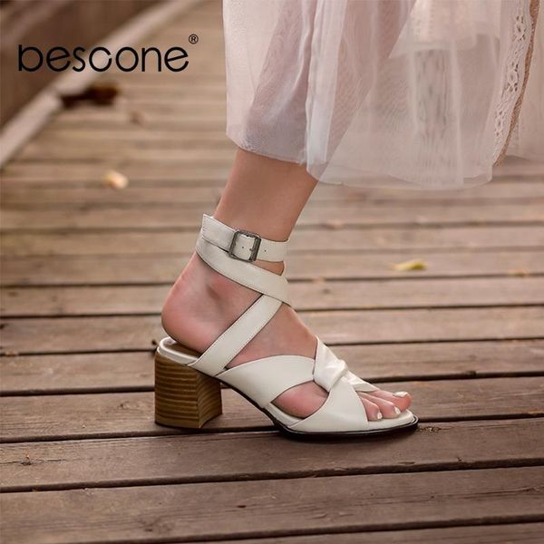 dress shoes bescone genuine leather summer women sandals square heel pleated dressing round toe ankle strap 2021 um96, Black
dress shoes bescone genuine leather summer women sandals square heel pleated dressing round toe ankle strap 2021 um96, Black