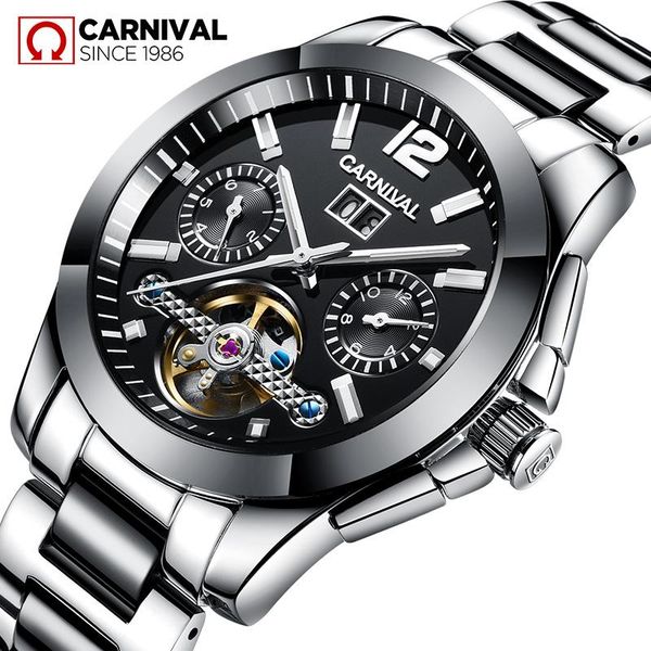 watch men tourbillon automatic mechanical watches casual business waterproof wrist relogio masculino wristwatches, Slivery;brown
watch men tourbillon automatic mechanical watches casual business waterproof wrist relogio masculino wristwatches, Slivery;brown