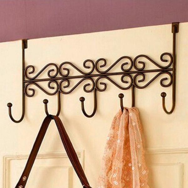 hangers & racks over the door hanger rack with 5 hooks decorative metal coat hat holder for home office
hangers & racks over the door hanger rack with 5 hooks decorative metal coat hat holder for home office