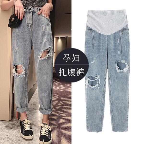 maternity bottoms pregnant women's pants summer wear jeans 2021 fashion casual parturient belly lift leggings, White
maternity bottoms pregnant women's pants summer wear jeans 2021 fashion casual parturient belly lift leggings, White