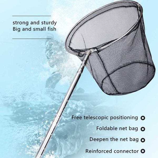 fishing accessories tools, small mesh, stainless steel dip net, folding hand rod body, strong load-bearing
fishing accessories tools, small mesh, stainless steel dip net, folding hand rod body, strong load-bearing