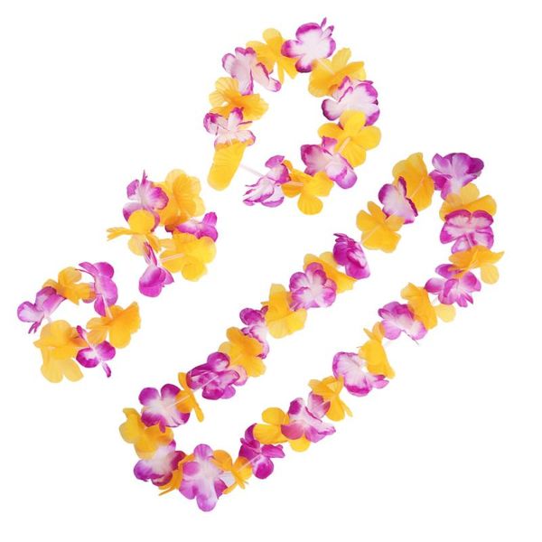 decorative flowers & wreaths 3 set/12 pcs dual-color hawaiian garland kit colorful artificial wreath hawaii tropical costume supplies for ne
decorative flowers & wreaths 3 set/12 pcs dual-color hawaiian garland kit colorful artificial wreath hawaii tropical costume supplies for ne