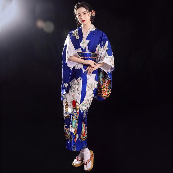 ethnic clothing women satin japanese kimono gown vintage costume yukata costumes with obi v-neck bathrobe evening party prom cosplay, Red
ethnic clothing women satin japanese kimono gown vintage costume yukata costumes with obi v-neck bathrobe evening party prom cosplay, Red