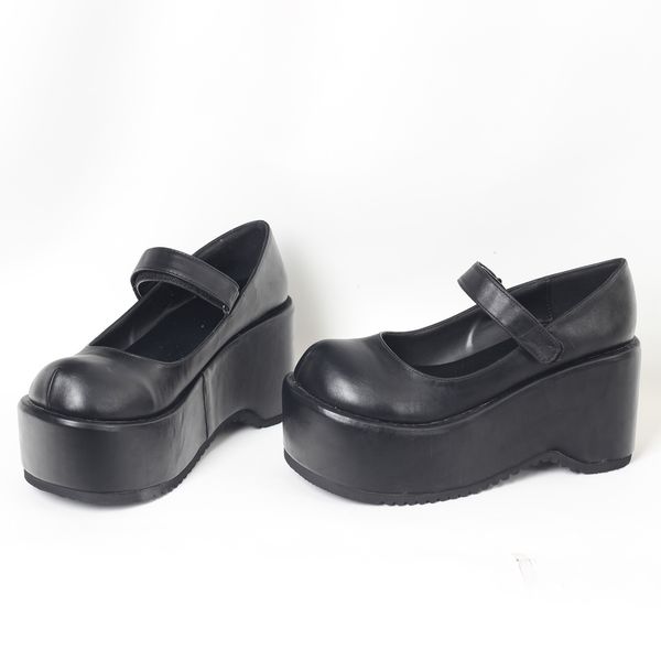 3.5inch womens fashion round toe strap platform chunky heel mary jane platform gothic wedge shoes, Black;white
3.5inch womens fashion round toe strap platform chunky heel mary jane platform gothic wedge shoes, Black;white