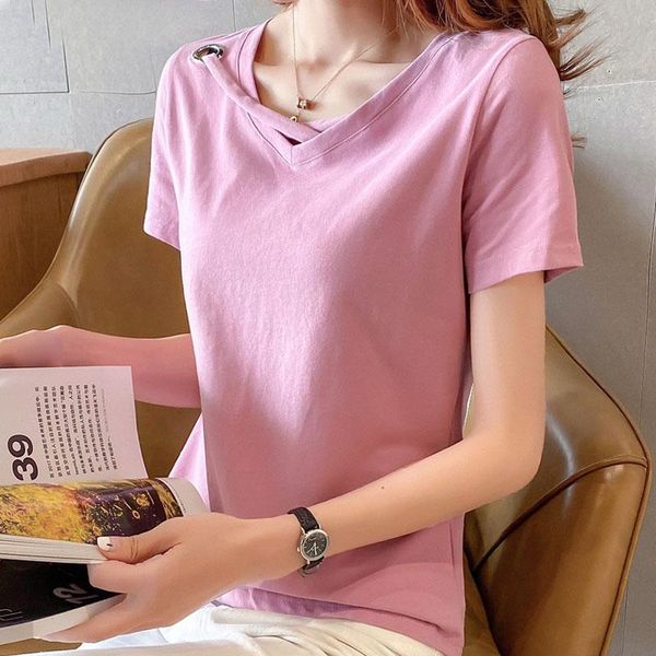 women's blouses & shirts shirt fashion clothing 2021 solid short sleeve pink white for women blusas ladies harajuku 0568
women's blouses & shirts shirt fashion clothing 2021 solid short sleeve pink white for women blusas ladies harajuku 0568