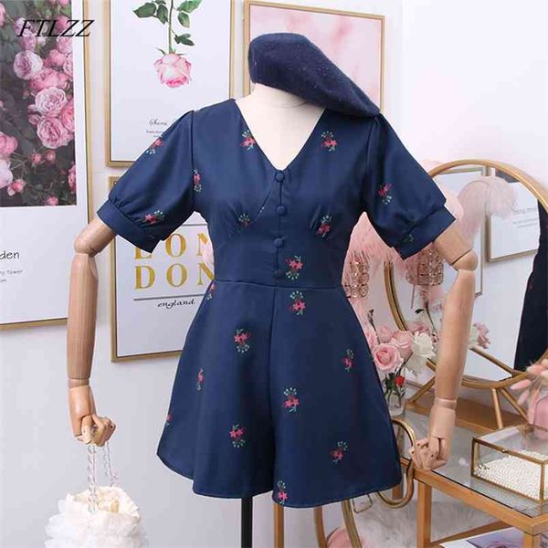 deep v-neck beach playsuits women vintage floral print high waist wide-legged shorts pants button slim holiday jumpsuits 210430, Black;white
deep v-neck beach playsuits women vintage floral print high waist wide-legged shorts pants button slim holiday jumpsuits 210430, Black;white