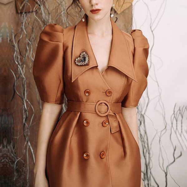 casual dresses nice style puff sleeve waist retro dress design button a-line women sashes england turn-down collar cotton, Black;gray
casual dresses nice style puff sleeve waist retro dress design button a-line women sashes england turn-down collar cotton, Black;gray