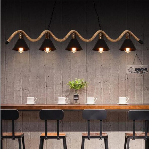 modern chandelier american antique 5-heads bar industrial creative personality clothing store rope fixtures luminaire chandeliers
modern chandelier american antique 5-heads bar industrial creative personality clothing store rope fixtures luminaire chandeliers