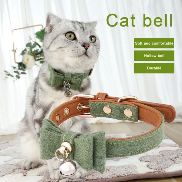 cat collars & leads 25-32cm pet felt fabric bowknot collar with bell solid color puppy necklace for chihuahua kitten accessories
cat collars & leads 25-32cm pet felt fabric bowknot collar with bell solid color puppy necklace for chihuahua kitten accessories