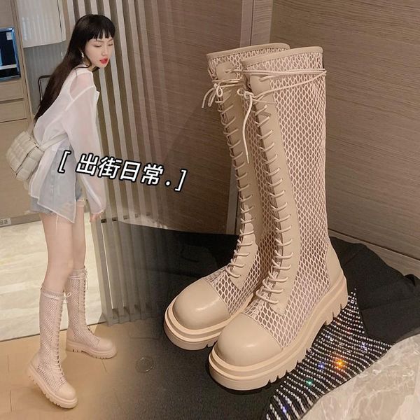 boots 2021 summer knee high thick-soled flat platform knight women breathable sandals mesh hollow cool booties botas shoe, Black
boots 2021 summer knee high thick-soled flat platform knight women breathable sandals mesh hollow cool booties botas shoe, Black
