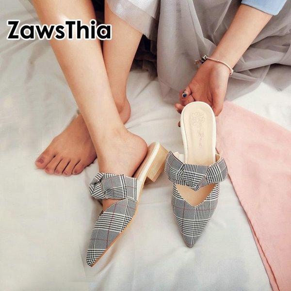 slippers zawsthia 2021 summer plaid checked sweet ladies casual flats shoes woman sandals outdoor slides women mules with bowtie, Black
slippers zawsthia 2021 summer plaid checked sweet ladies casual flats shoes woman sandals outdoor slides women mules with bowtie, Black