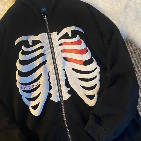 Women's Hoodies & Sweatshirts Style Zip-up Y2K Harajuku Loose Skull Print Goth Long Sleeve Hooded Jacket Solid Color Retro Shirt Student Gir, Black
Women's Hoodies & Sweatshirts Style Zip-up Y2K Harajuku Loose Skull Print Goth Long Sleeve Hooded Jacket Solid Color Retro Shirt Student Gir, Black