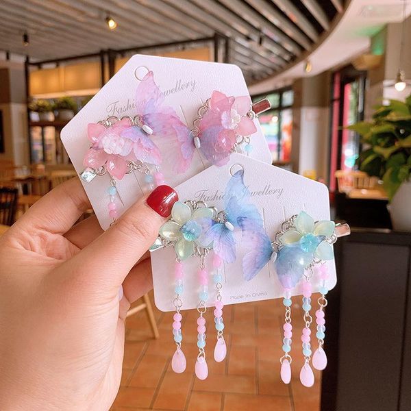 hair accessories 2pcs antique chinese butterfly clips lovely flower tassel side hairpin for girls barrette kids headwear styling grips, Slivery;white
hair accessories 2pcs antique chinese butterfly clips lovely flower tassel side hairpin for girls barrette kids headwear styling grips, Slivery;white