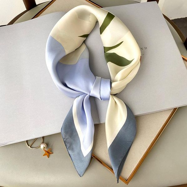 scarves silk square scarf women bandana print bag head band fashion lady hair shawl and wraps female neckerchief hijab 2021, Blue;gray
scarves silk square scarf women bandana print bag head band fashion lady hair shawl and wraps female neckerchief hijab 2021, Blue;gray