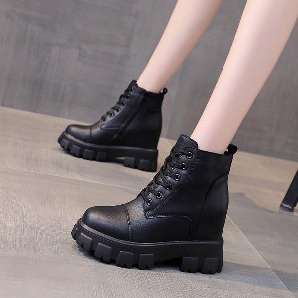 boots winter women shoes 2021 square heels internal increase lace-up ankle woman botas mujer, Black
boots winter women shoes 2021 square heels internal increase lace-up ankle woman botas mujer, Black