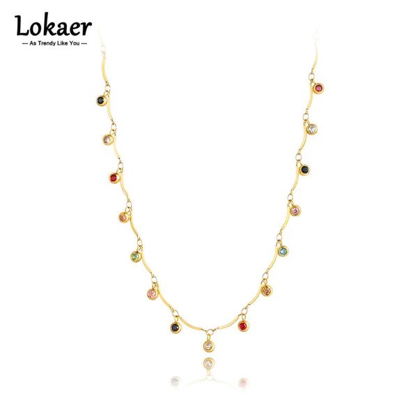 chokers lokaer bohemia 18k gold stainless steel colorful cz crystal choker necklace beach pendant jewelry for women n21216, Golden;silver
chokers lokaer bohemia 18k gold stainless steel colorful cz crystal choker necklace beach pendant jewelry for women n21216, Golden;silver