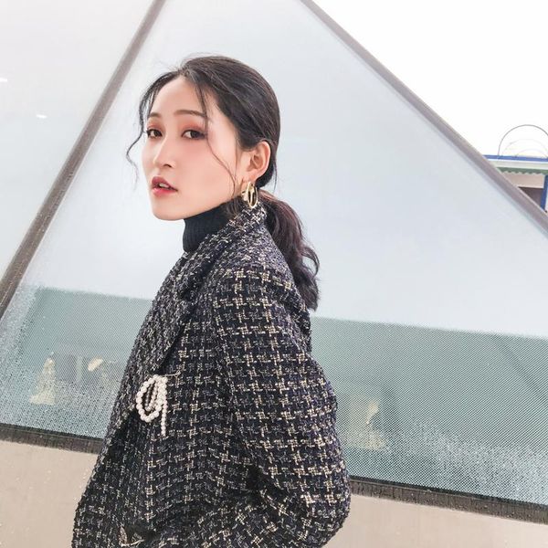 women's suits & blazers 2021 blazer spring casual tassel notched collar single breasted full sleeves cotton regular length plaid for cl, White;black
women's suits & blazers 2021 blazer spring casual tassel notched collar single breasted full sleeves cotton regular length plaid for cl, White;black