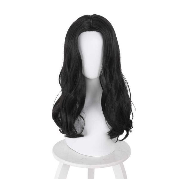 anime tokyo revengers keisuke baji cosplay wig black long curly heat synthetic hair halloween party role play wigs