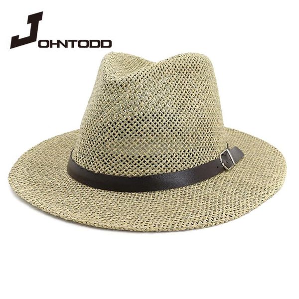 sun hat man women straw summer beach jazz panama fedora uv protection wide brim flat holiday outdoor cap with belt hats, Blue;gray
sun hat man women straw summer beach jazz panama fedora uv protection wide brim flat holiday outdoor cap with belt hats, Blue;gray