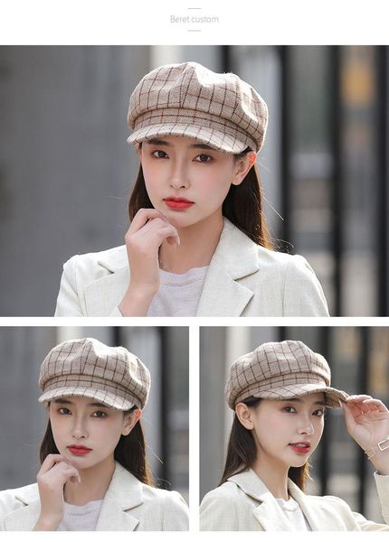 stingy brim hats fashion high-end octagonal ladies japanese korean british berets wild spring autumn sun protection winter warm cap, Blue;gray
stingy brim hats fashion high-end octagonal ladies japanese korean british berets wild spring autumn sun protection winter warm cap, Blue;gray