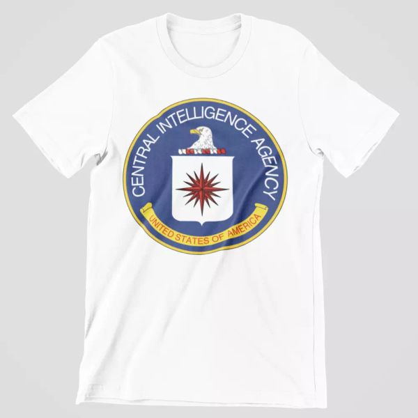 cia logo t-shirt fancy dress fbi retro funny usa government agency tee spy ussr, White;black
cia logo t-shirt fancy dress fbi retro funny usa government agency tee spy ussr, White;black