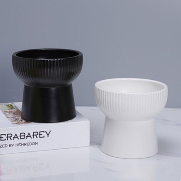 cat bowls & feeders supplies high foot bowl food cats stripe ceramic water neck protection
cat bowls & feeders supplies high foot bowl food cats stripe ceramic water neck protection