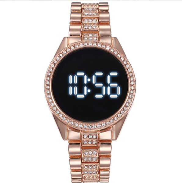 wholesales oem diamond-studded steel band led ladies watch casual business fashion women's trend digital display round electronic wrist, Slivery;brown
wholesales oem diamond-studded steel band led ladies watch casual business fashion women's trend digital display round electronic wrist, Slivery;brown