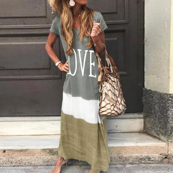 casual dresses dress for women plus size daily tie-dyed color block loose v neck short sleeve maxi vestidos primavera robe femme, Black;gray
casual dresses dress for women plus size daily tie-dyed color block loose v neck short sleeve maxi vestidos primavera robe femme, Black;gray