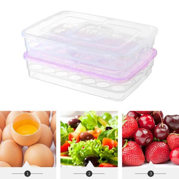 storage bottles & jars egg box fridge organizer double side open lid carton portable fresh-keeping thick
storage bottles & jars egg box fridge organizer double side open lid carton portable fresh-keeping thick