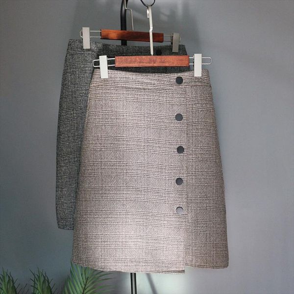 spring winter midi high waist plaid womens skirts wool streetwear korean plus size ladies jupe femme, Black
spring winter midi high waist plaid womens skirts wool streetwear korean plus size ladies jupe femme, Black