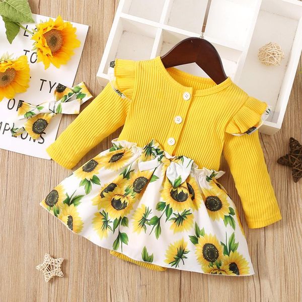 girl's dresses 2pcs autumn baby girls infant long sleeve floral printed romper princess bodysuit dress kids child outfit, Red;yellow
girl's dresses 2pcs autumn baby girls infant long sleeve floral printed romper princess bodysuit dress kids child outfit, Red;yellow