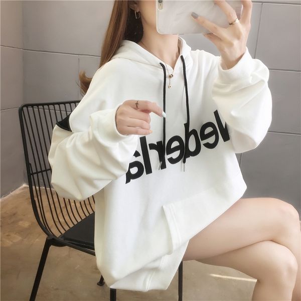new 2021 autumn ol temperament korean cotton pullover hooded loose women's sweater, Black
new 2021 autumn ol temperament korean cotton pullover hooded loose women's sweater, Black