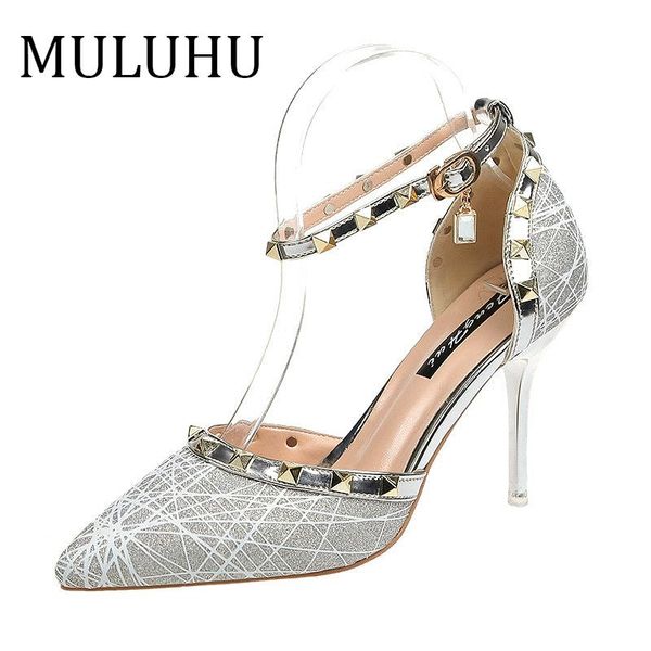 dress shoes muluhu woman high heel spring pointed toe elegant buckle strap microfiber wedding fashion rivet, Black
dress shoes muluhu woman high heel spring pointed toe elegant buckle strap microfiber wedding fashion rivet, Black