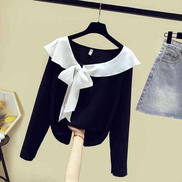 autumn shirts women's long sleeves patchwork bow shirt ladies girls female all-match casual blouse a3731 210428, White
autumn shirts women's long sleeves patchwork bow shirt ladies girls female all-match casual blouse a3731 210428, White