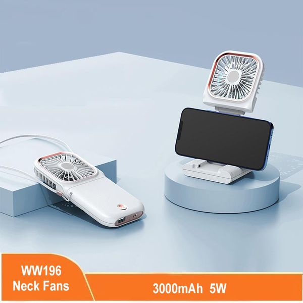 electric fans 3000mah neck fan portable usb rechargeable handheld adjustable deskmulti-function power bank phone holder
electric fans 3000mah neck fan portable usb rechargeable handheld adjustable deskmulti-function power bank phone holder