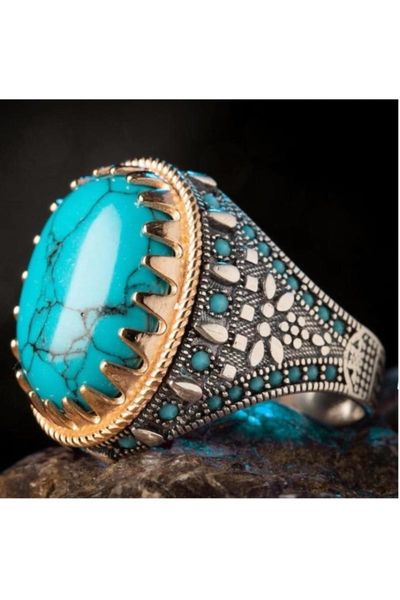 cluster rings natural turquoise stone production custom design 925 silver ring, Golden;silver
cluster rings natural turquoise stone production custom design 925 silver ring, Golden;silver