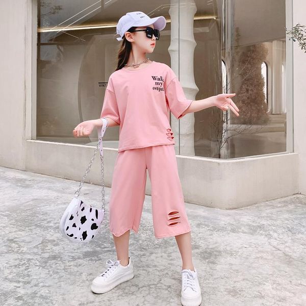 clothing sets 2021 arrival baby girl children's casual fashion ripped suit summer cotton short-sleeved shorts two-piece tracksuit, White
clothing sets 2021 arrival baby girl children's casual fashion ripped suit summer cotton short-sleeved shorts two-piece tracksuit, White