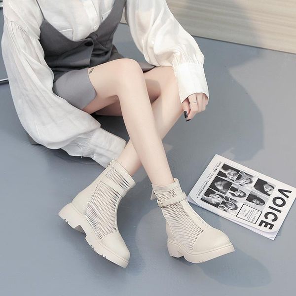 boots summer women round toe air mesh female shoes hollow out casual style square heels woman zip ladies booties, Black
boots summer women round toe air mesh female shoes hollow out casual style square heels woman zip ladies booties, Black