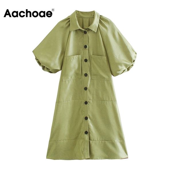 chic women green shirt with pocket puff short sleeve casual mini dress ladies turn down collar office dresses 210413, Black;gray
chic women green shirt with pocket puff short sleeve casual mini dress ladies turn down collar office dresses 210413, Black;gray