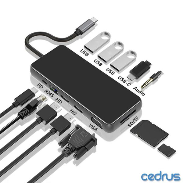 hubs 12 in 1 usb c hub to dual 4k -compatible vga 3.0 pd rj45 adapter 3.1 type computer accessories
hubs 12 in 1 usb c hub to dual 4k -compatible vga 3.0 pd rj45 adapter 3.1 type computer accessories