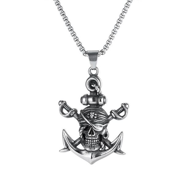 double sword pirate titanium steel necklace pendant necklaces, Silver
double sword pirate titanium steel necklace pendant necklaces, Silver