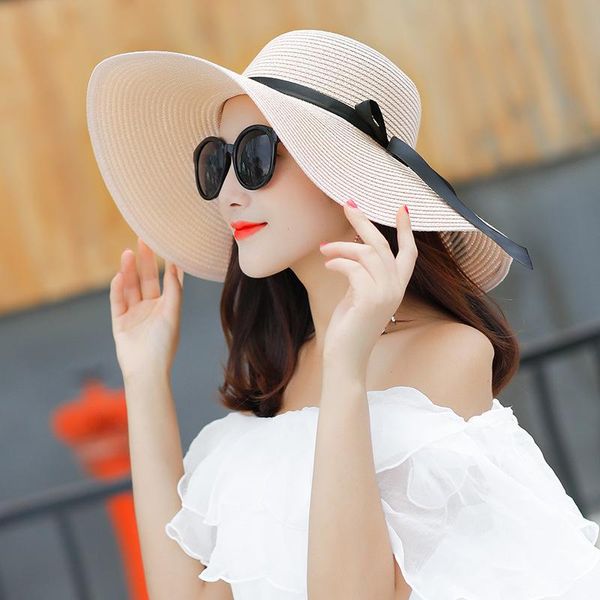 wide brim hats simple bow foldable floppy girls straw hat vacation accessories uv protection breathable mesh cap female, Blue;gray
wide brim hats simple bow foldable floppy girls straw hat vacation accessories uv protection breathable mesh cap female, Blue;gray