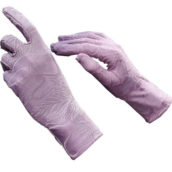 five fingers gloves female lace driving spring summer women' thin sunscreen lady' short uv protection glove, Blue;gray
five fingers gloves female lace driving spring summer women' thin sunscreen lady' short uv protection glove, Blue;gray