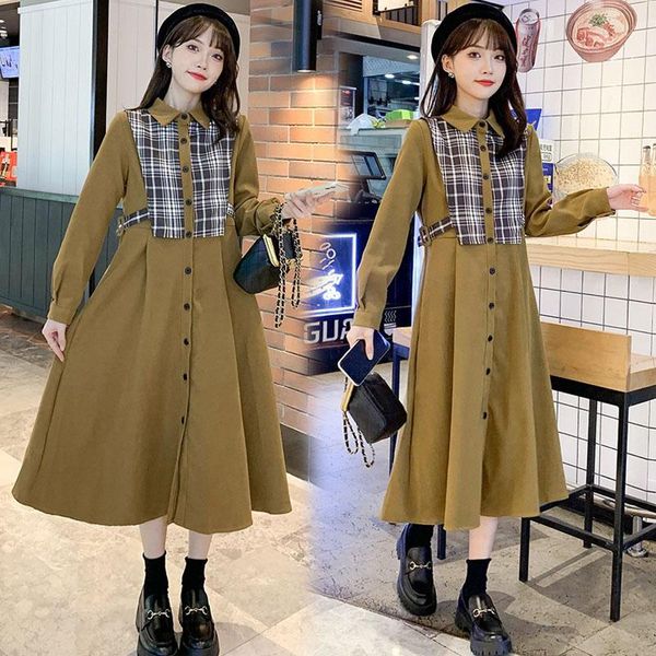maternity dresses 005# dress long sleeves midi plus size patchwork pregnancy loose large pregnant woman mom, White
maternity dresses 005# dress long sleeves midi plus size patchwork pregnancy loose large pregnant woman mom, White