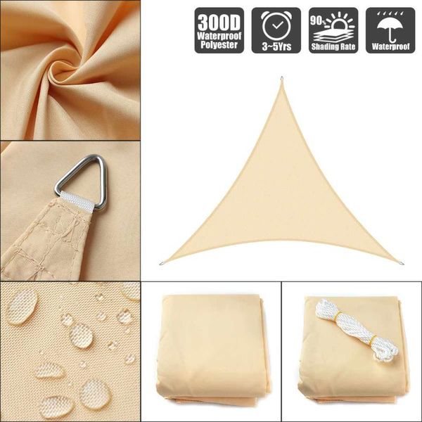 3x3x4.3 4x4x5.7 5x5x7.1 3x4x5 beige 300d 160gsm polyester oxford fabric shade sail sun outdoor triangle tents and shelters
3x3x4.3 4x4x5.7 5x5x7.1 3x4x5 beige 300d 160gsm polyester oxford fabric shade sail sun outdoor triangle tents and shelters